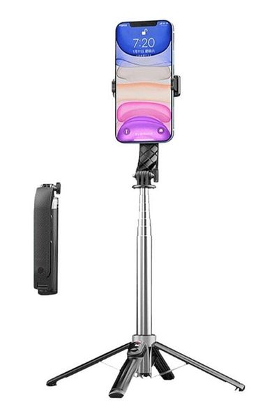 Generic P20 Portable Mini Wireless Handheld Selfie Stick Black, Selfie Stick for Mobile