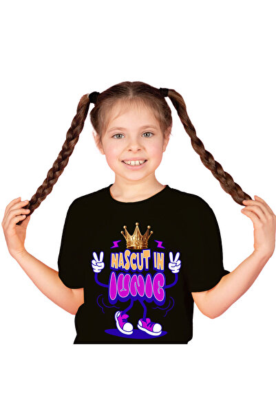 StoryGift Romania Tricou Copii cu Coroana Regala Copii Adidasi Roz Iunie Zi A...