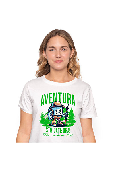 StoryGift Romania Tricou Femei cu Animatie Desene Calator In Padure Printre M...