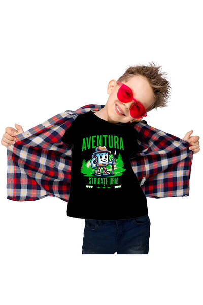 StoryGift Romania Tricou Copii cu Animatie Desene Calator In Padure Printre M...