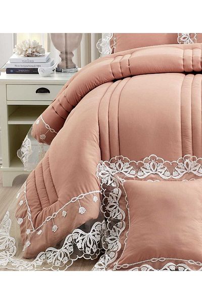 Red Rose Double bedspread, 8-piece event set, quilt size 240 x 260 cm
