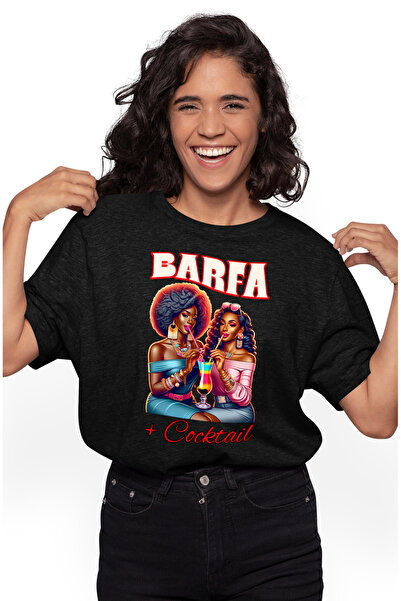 StoryGift Romania Tricou Femei Prietene La Intalnire Text Barfa Si Cocktail F...
