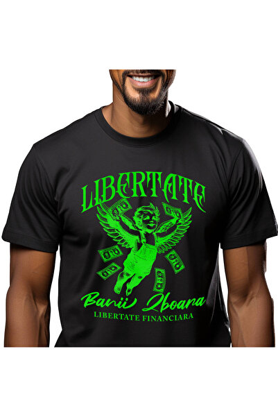 StoryGift Romania Tricou Barbati cu Inger cu aripi Copil Zburator bancnote ba...