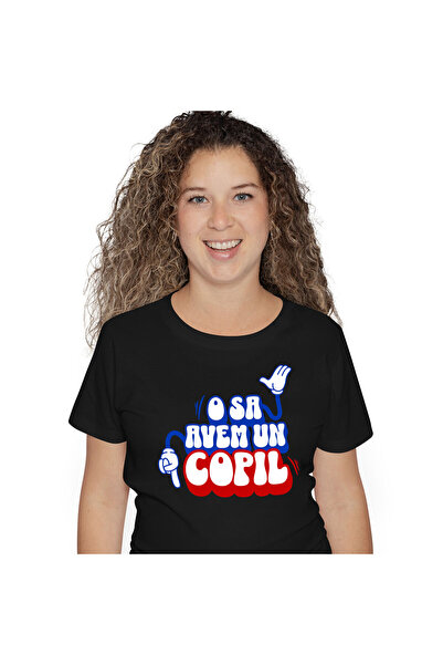 StoryGift Romania Tricou Femei cu Maini Stil Mickey Mouse Deget Aratat In Jos...