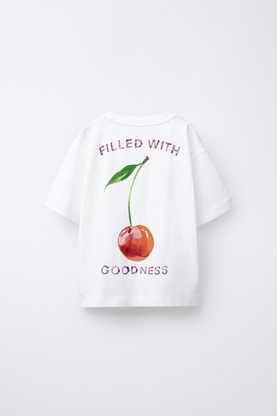 The Champ Clothing Тениска за момичета от 100% памук с принт Goodness Cherry