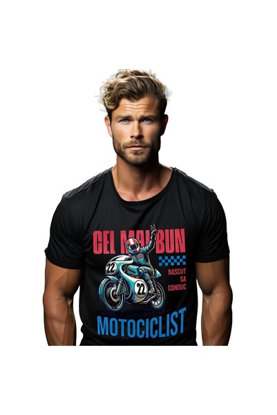StoryGift Romania Men's T-Shirt with Professional Motorcycle Driver Racing Pe...