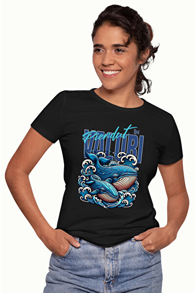 StoryGift Romania Tricou Femei pierdut în valuri balene in mare lume acvatica...