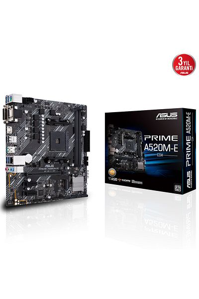 ASUS Prime A520M-E Csm Amd Socket Am4 Ddr4 4400Mhz Matx Gaming (Player) Motherboard
