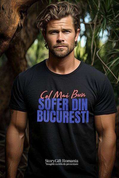 StoryGift Romania Tricou Barbati cu Iubitorii De Masini Text Haios In Limba Romana Viteza cu impri,Black_XS