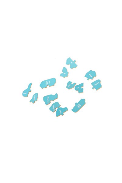 zola Set of 24 puzzles, metal box, vehicles