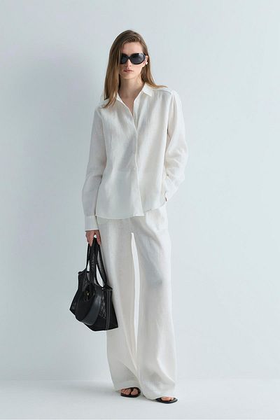 Suud Collection Cămașă Nora albă 100% in