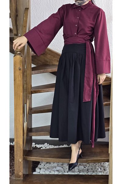 NANTİREA High Waist Skirt