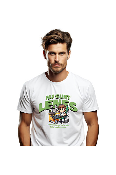 StoryGift Romania Tricou Barbati cu Barbat In Costum Elegant Pe Scaun Birou p...