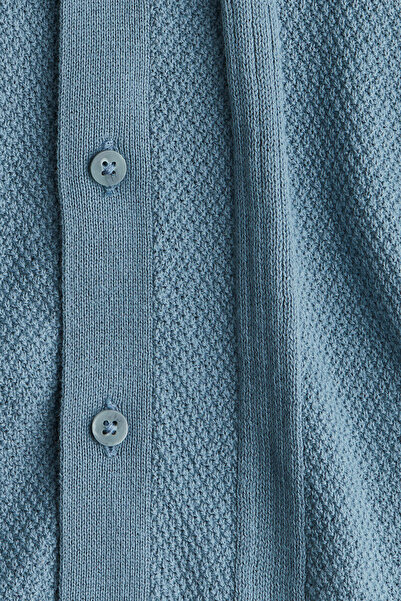 H&M Tekstüre Triko Gömlek