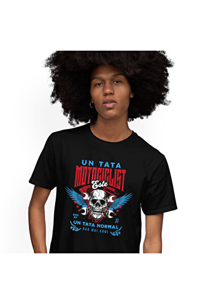 StoryGift Romania Tricou Barbati cu Craniu Uman Horror Cu Aripi De Inger Chei...