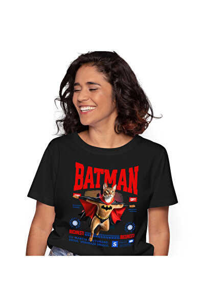 StoryGift Romania Tricou Femei cu Desgn Stil Vestul Salbatic Iubitorii De Supereroi Personaje Calo,Black_XL