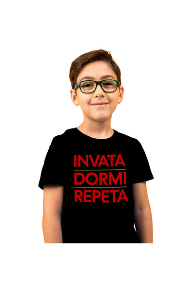 StoryGift Romania Tricou Copii cu Rutina Zilnica Scoala Invatat Student facul...