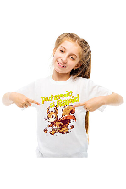 StoryGift Romania Tricou Copii cu Meci De Box Intre Statui Masculine Stil grecesc Manusi Rosii Sup,White_6ANI