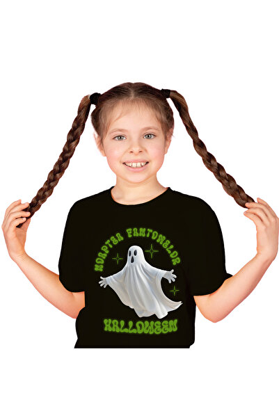 StoryGift Romania Tricou Copii cu Fantoma Alba Horror,Noaptea De Hallowen Sar...