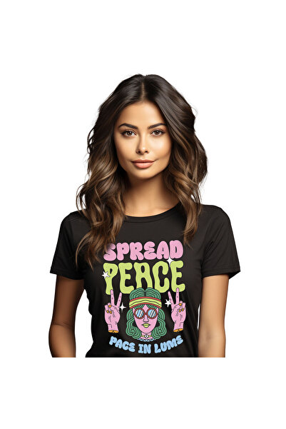 StoryGift Romania Tricou Femei cu Fata Stil Hippie Ochelari De Soare Si Banda...