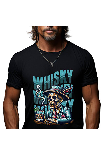 StoryGift Romania Tricou Barbati cu Craniu Uman Schelete la masa In Costum st...