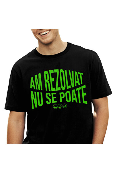 StoryGift Romania Tricou Barbati cu Mesaj Iluzie Optica Smiley Face, Sarcasm,...