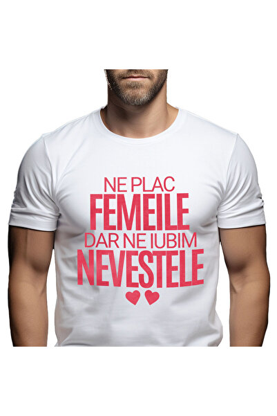 StoryGift Romania Tricou Barbati cu Inimioare Rosii, Dragoste, Casnicie, Cupl...