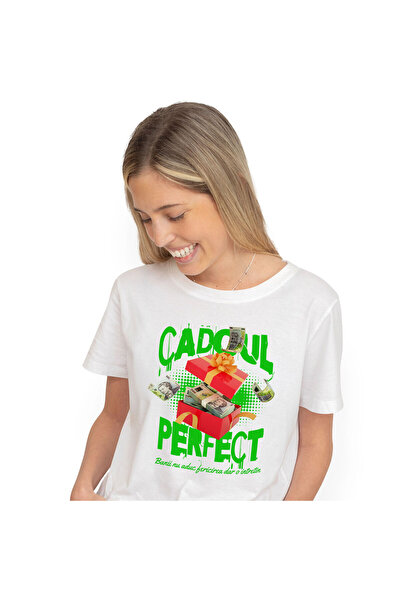 StoryGift Romania Tricou Femei cu Cutie Rosie cu Funda de Cadou Bani, Bancnot...