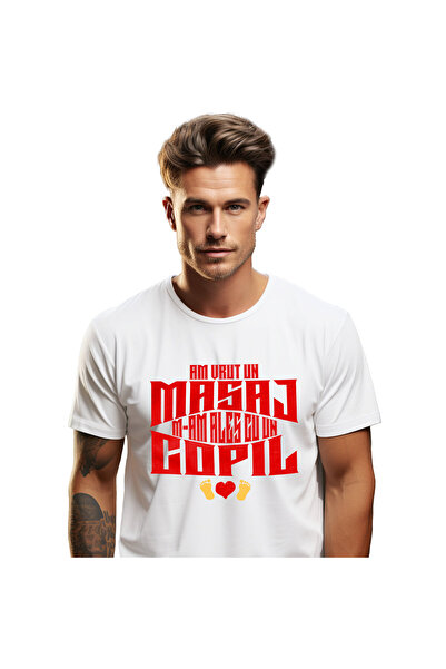 StoryGift Romania Tricou Barbati cu Copii Dragoste Picioare inima Familie, Iu...