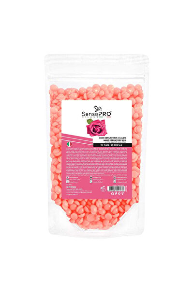 SensoPRO Milano Granule de ceară epilatoare elastică Titanio Rosa, 100g