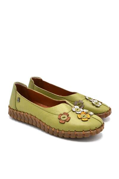 Venüs حذاء نسائي جلد مريح باللون الأخضر - 2010711 Y