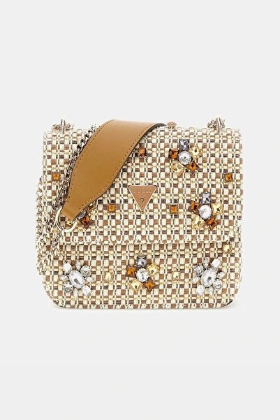 Guess Beauvoır Convertıbl Xbody Flap Women Beige Mini Bag Hwwe9528210-Cgm