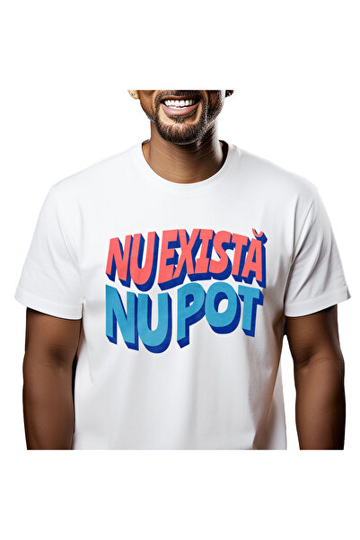 StoryGift Romania Tricou Barbati cu Mesajul Copilariei Motivational Nu Exista...