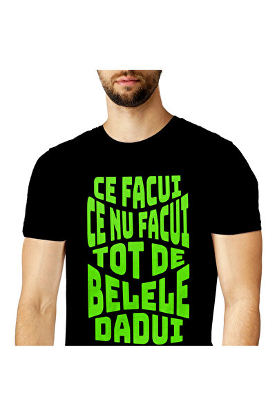 StoryGift Romania Tricou Barbati cu Mesaj In Limba Romana Oltean Iluzie Optic...
