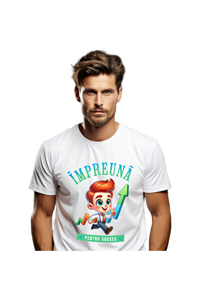 StoryGift Romania Tricou Barbati cu Barbat Animatie In Costum Cu Cravata Par ...