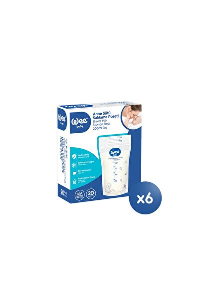Wee Baby مجموعة أكياس تخزين الحليب (20×6 120 قطعة)