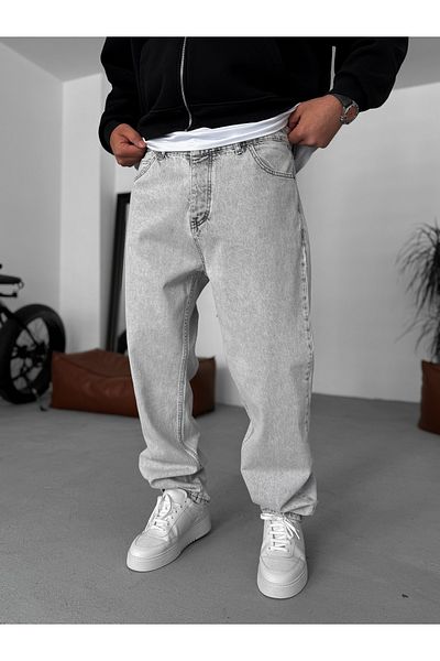 BYBASICMAN Light Gray Baggy Pants Ke-112/024/350/539/806