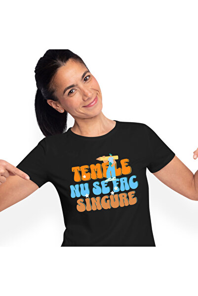 StoryGift Romania Tricou Femei cu Educatie Scoala Baiat Animate Cu Creion Ime...