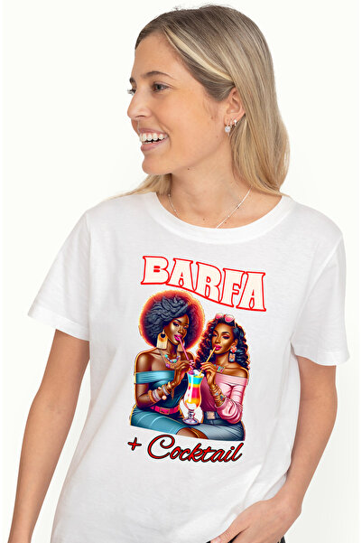 StoryGift Romania Tricou Femei Prietene La Intalnire Text Barfa Si Cocktail F...