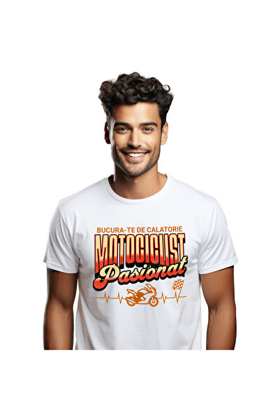 StoryGift Romania Men's T-Shirt with Motorcycle Racing Superhero Characters F...