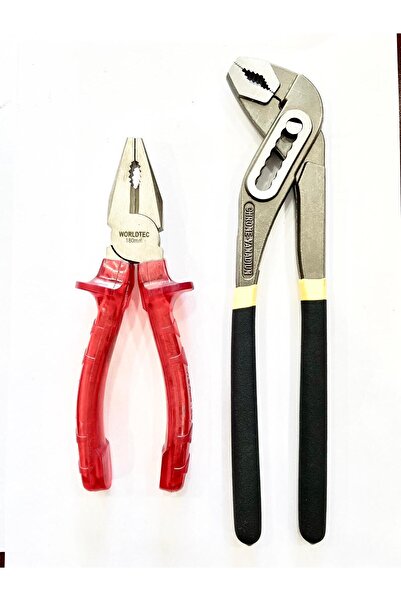 Worldtec Fort Papağan Pense Pvc Izoleli 250mm + 180 mm Pense