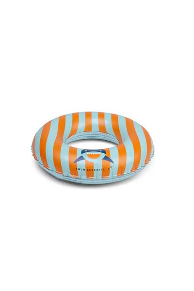 Swim Essentials Orange Blue Sharks Swimming Ring 55cm