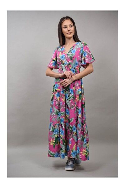 sweet girl ROCHIE BOHO CHIC INDIAN LUNGA CU MANECA SCURTA MULTICOLORA NUVOLOSA Roz S-M