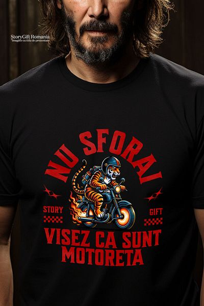 StoryGift Romania Men's T-shirt with Angry Tiger with Helmet Angry Motor Windshield Designs Year,Black_XL