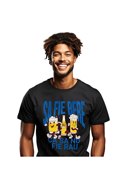 StoryGift Romania Tricou Barbati cu Grup De Prieteni Pahar Halba Si sticla De...