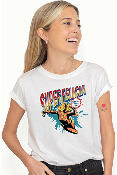StoryGift Romania Tricou Femei Super Felicia, SuperErou Sunt Aici Pentru Tine...