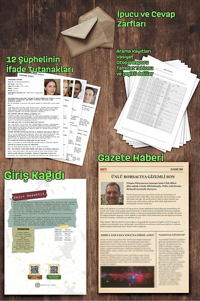 EFBUTİK Detective Murder Solving Game - Broker Murder