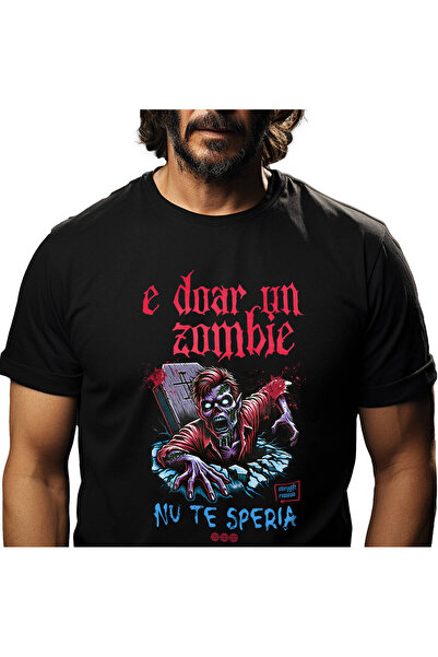 StoryGift Romania Tricou Barbati cu Zombie Horror Iesind Din Mormant, Hallowe...