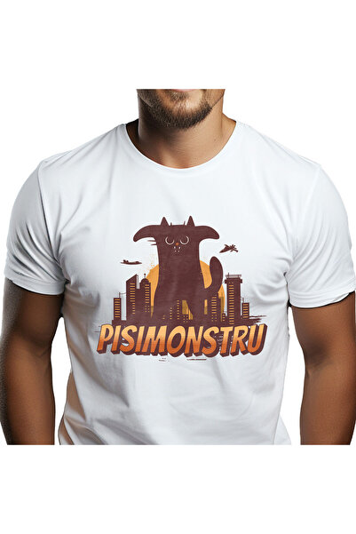 StoryGift Romania Tricou Barbati cu Pisica imensa Neagra, Animal Blanos Iubit...