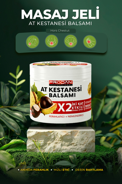 At Kestanesi Masaj Jeli – Kas ve Eklem Balsamı Bitkisel Çözüm, Serinletici Jel 500 ml